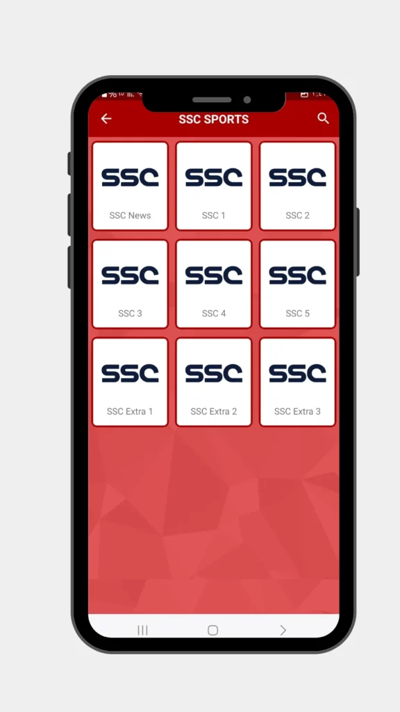 قنوات SSC Sports السعودية للبث المباشر داخل تطبيق Yassin TV APK